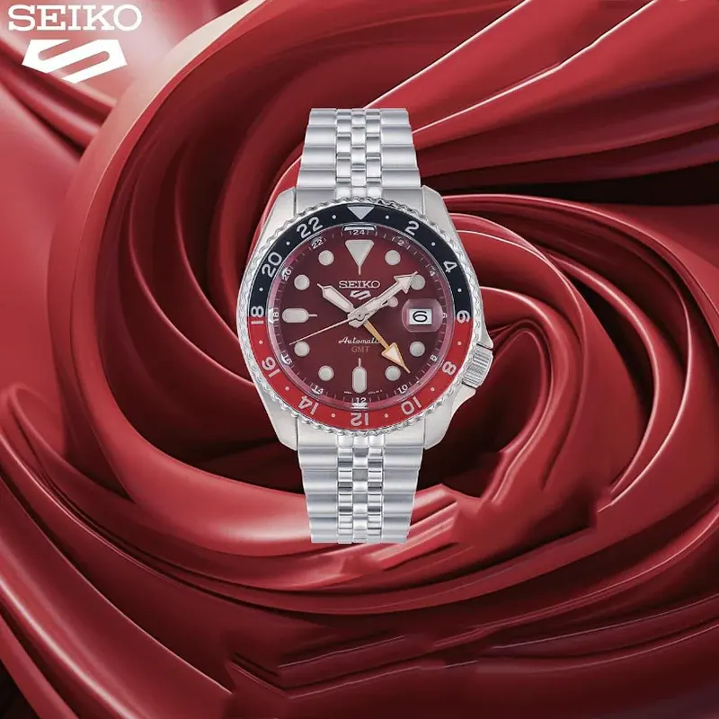 Seiko 5 Sports GMT  LIMITED EDITION Red Passion Men’s Watch- SSK031K1